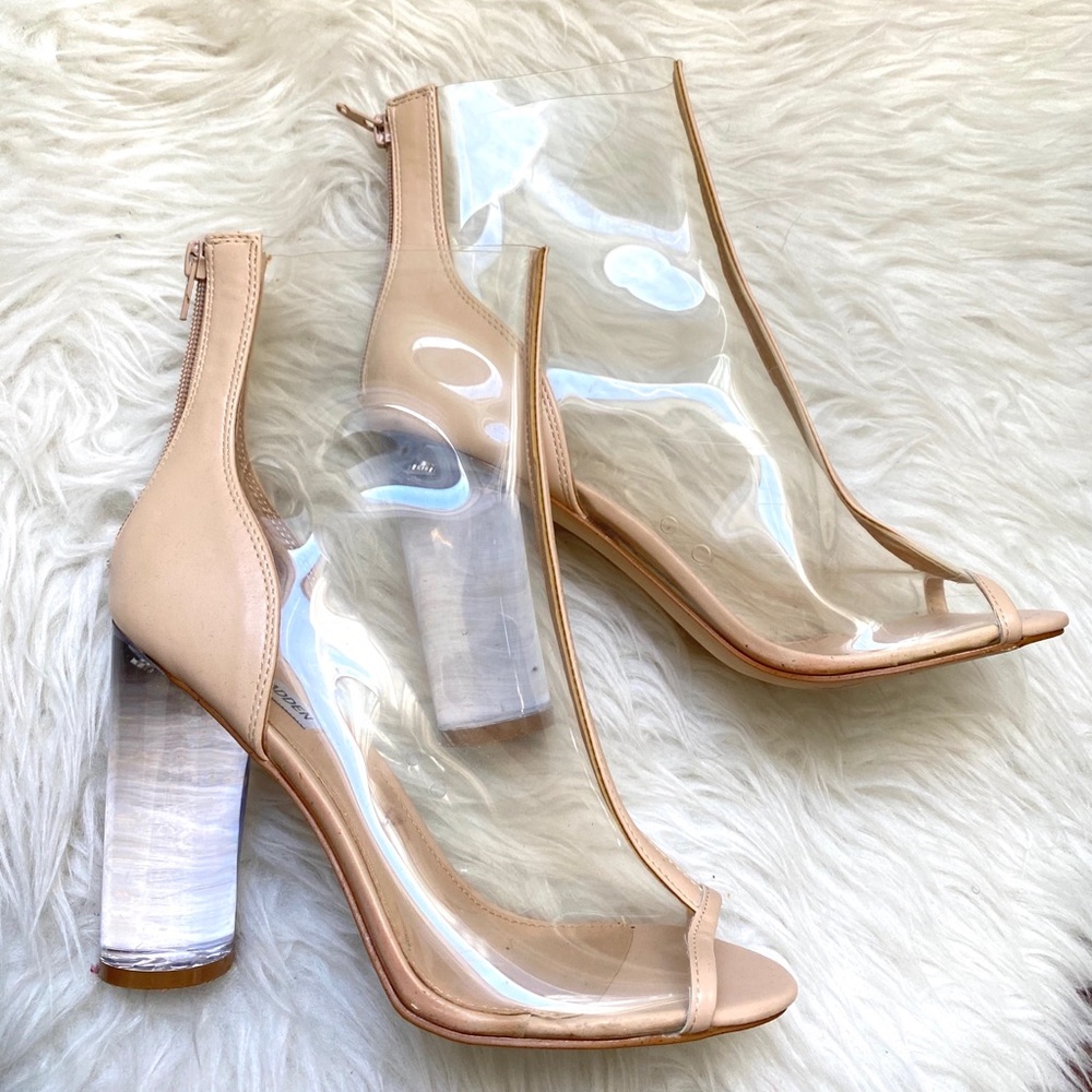Steve Madden transparent heels 8